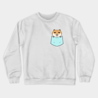 Cute Hamster in the Pocket Crewneck Sweatshirt